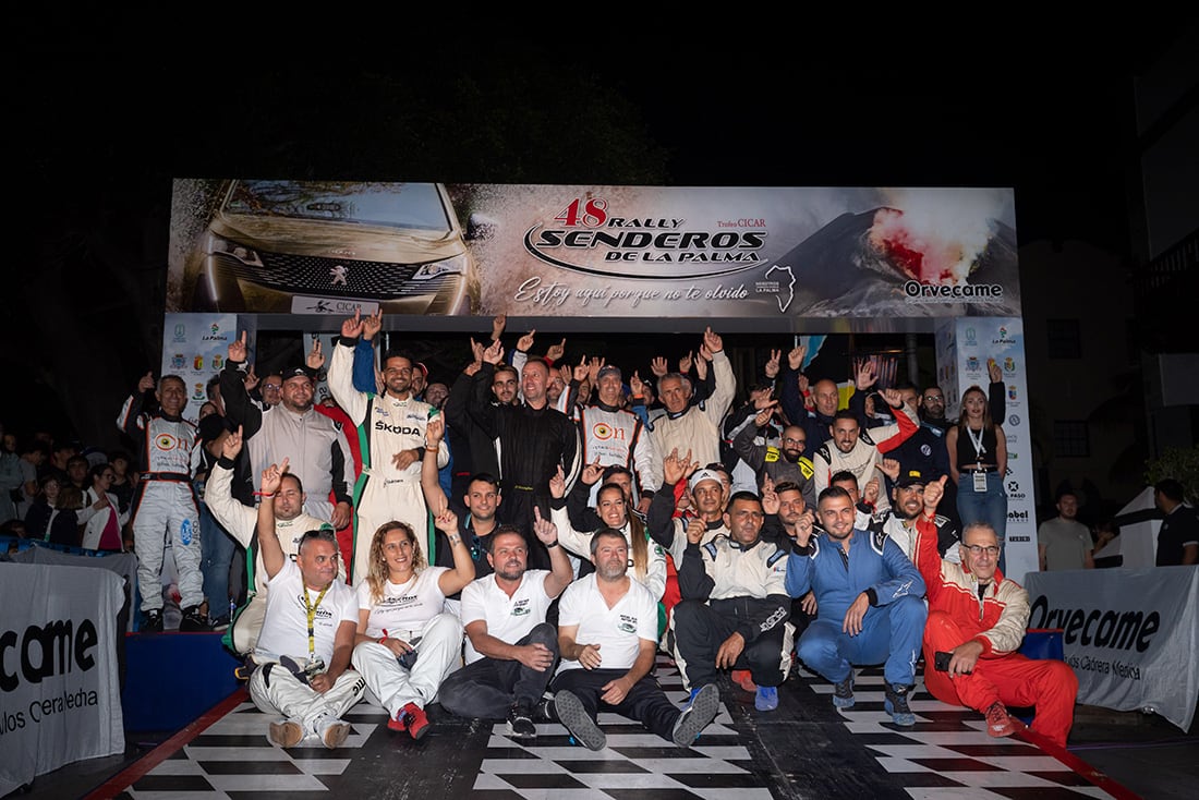 El 48 Rally Senderos de La Palma – Trofeo CICAR, en línea de salida